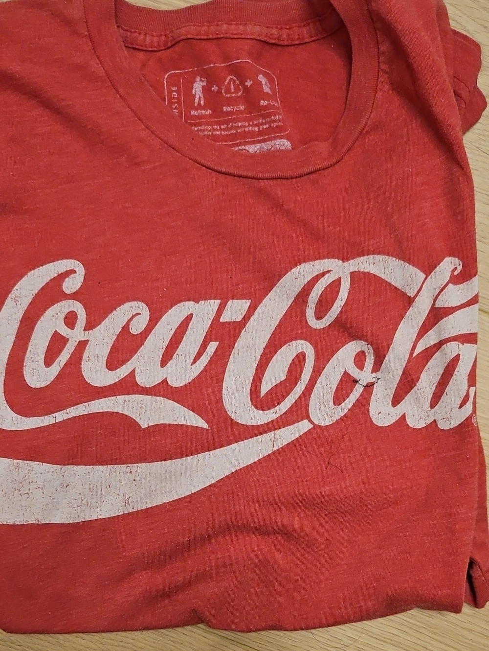 Coca-Cola Red Tee with White Script Logo
